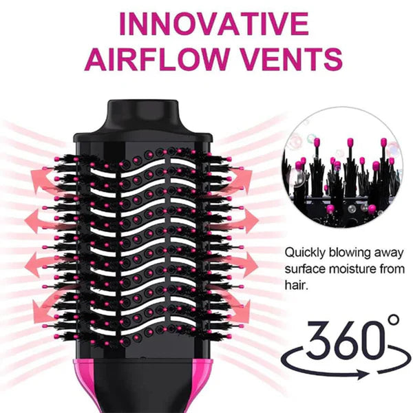 One-Step Hair Dryer Brush Volumizer Hot Air Brush Blow Dryer Brush for Straightening Curling Al Hassan Store