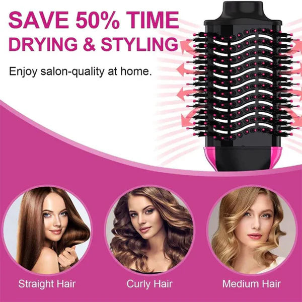 One-Step Hair Dryer Brush Volumizer Hot Air Brush Blow Dryer Brush for Straightening Curling Al Hassan Store