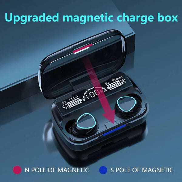 M10 TWS Bluetooth 5.1 Earphones 3500mAh Charging Box Wireless Al Hassan Store