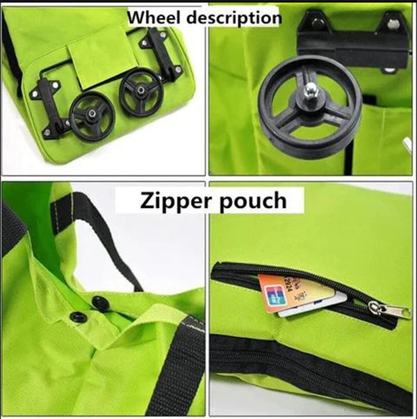 2-IN-1 FOLDABLE SHOPPING CART Al Hassan Store
