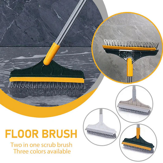 2 In 1 Long Handle Bathroom Floor Scrub Brush Al Hassan Store