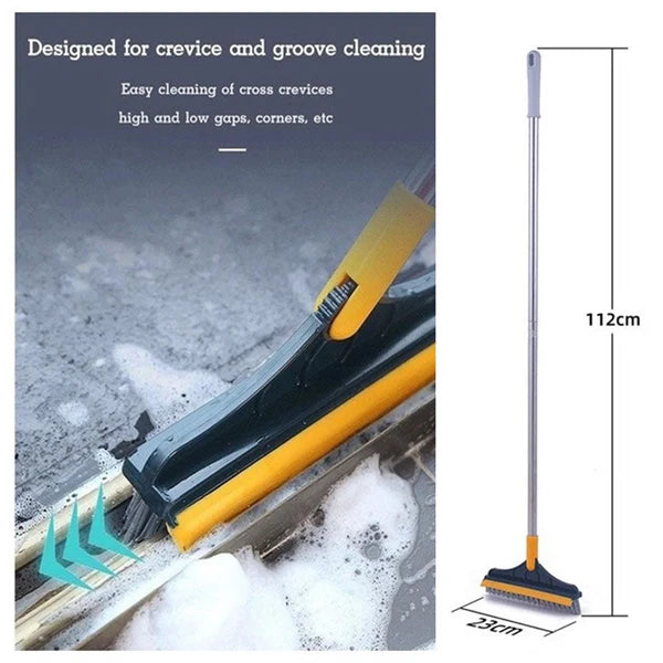 2 In 1 Long Handle Bathroom Floor Scrub Brush Al Hassan Store