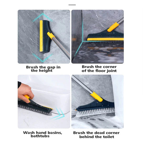2 In 1 Long Handle Bathroom Floor Scrub Brush Al Hassan Store