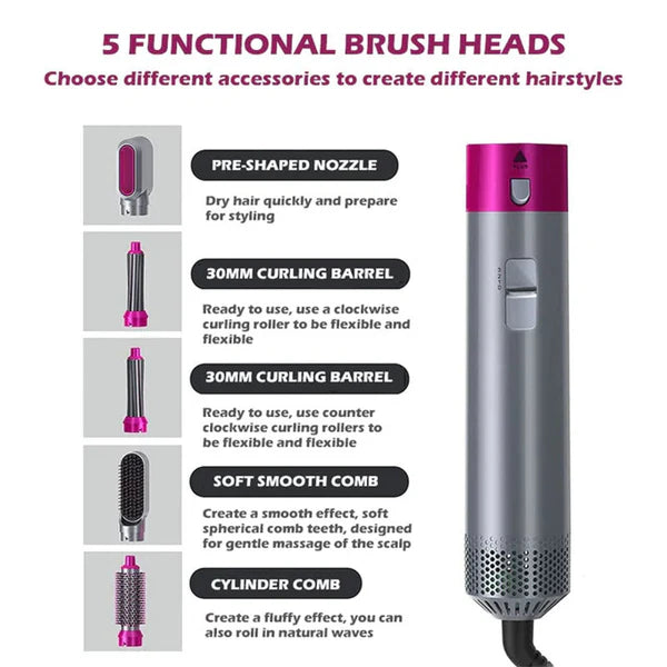 5 in 1 Hair Styler Al Hassan Store