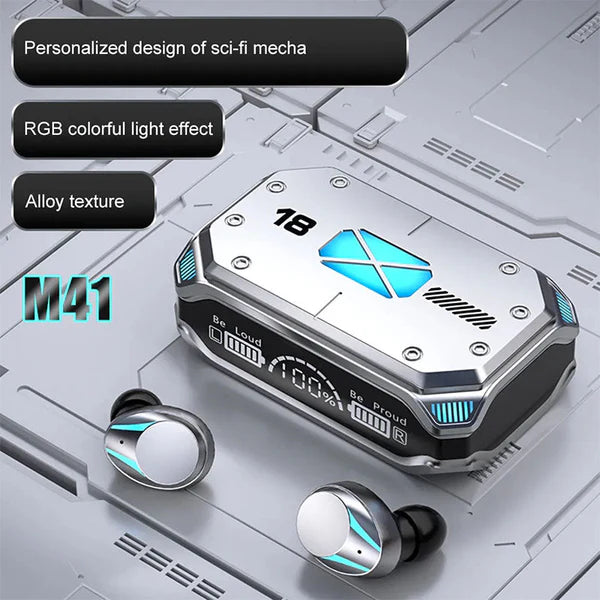 M41 TWS Wireless Headphones Bluetooth Earphones Al Hassan Store