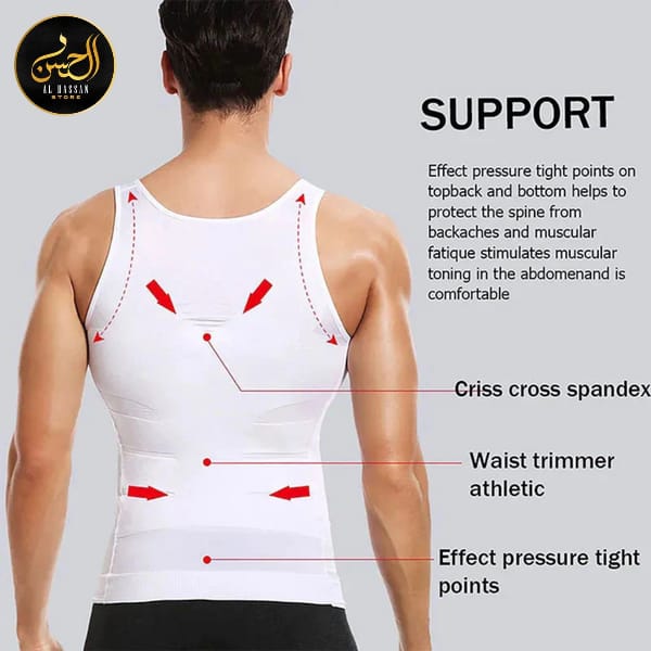 Men Slimming Body Shaper (Premium Fabric Quality) - Al Hassan Store